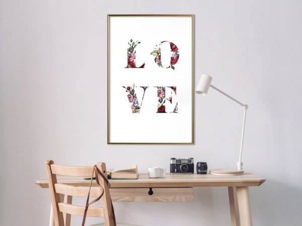 Poster 'Love in Flowers'