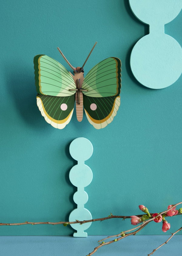 Wanddeko Papier 'Jade-Schmetterling'
