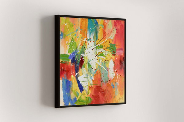 Acrylgemälde 'Through the Rainbow' 80x80cm | Limitierte, handsignierte Edition