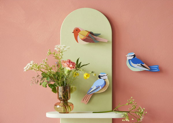 Wanddeko Papier 'Azurvogel'
