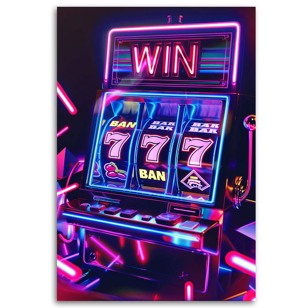 Kunstdruck auf Leinwand 'Jackpot Machine'