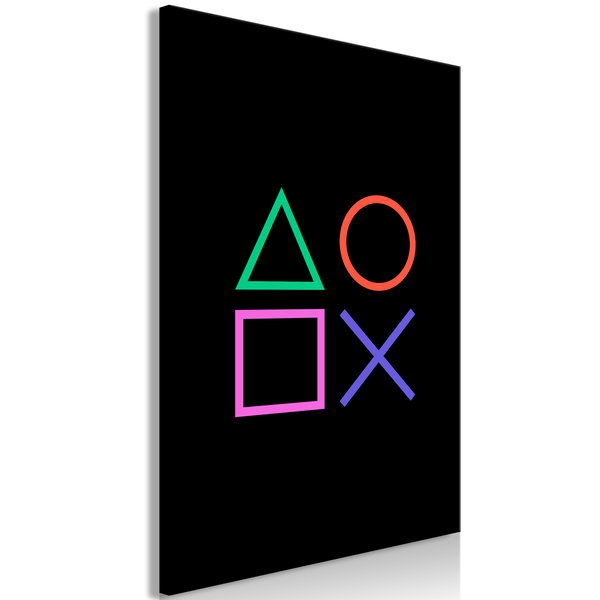 Impressão em tela 'Four Sides of Encounter Vertical'