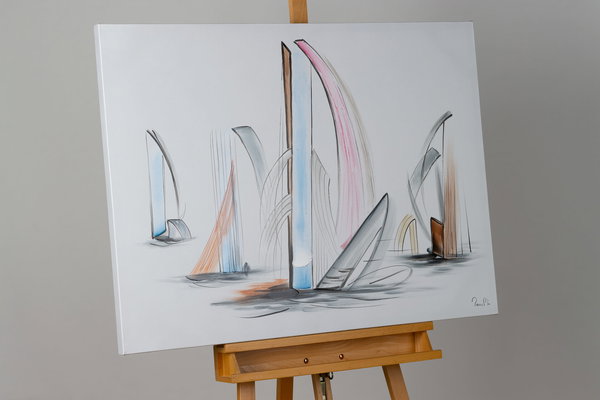 Handgemaltes Gemälde 'Schwellende Segel' 100x75cm | inkl. Echtheitszertifikat