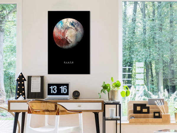 Kunstdruck auf Leinwand 'Pluto Vertical'