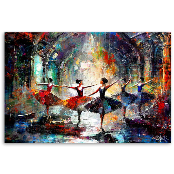 Kunstdruck auf Leinwand 'Dance of Vibrant Dreams 1'
