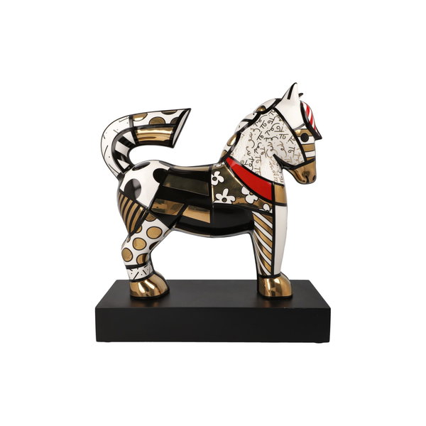 Porzellan Figur 'Golden Dancer' von Romero Britto 12,5x31x28cm