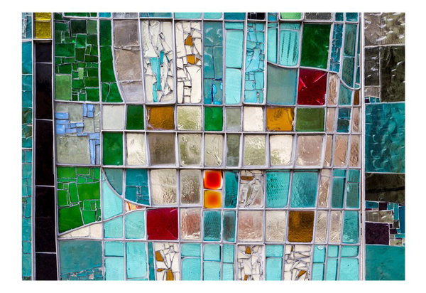 Tapete 'Sapphire Stained Glass'