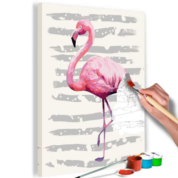 Pintura por números adultos 'Beautiful Flamingo'