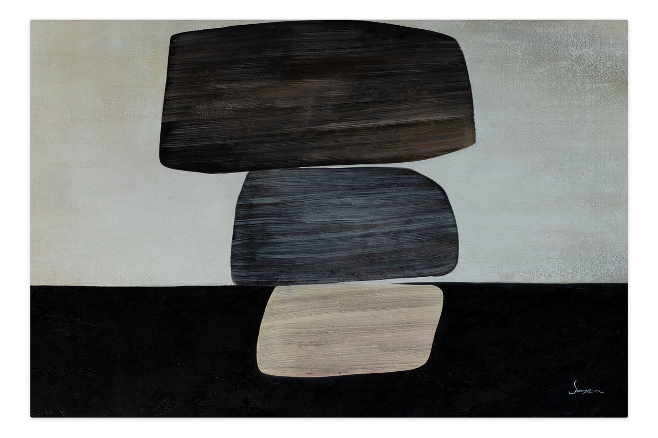 Olieverf schilderijen 'Inner Power' | Handgeschilderd unicum 180x120cm komt in de ruimte goed tot zijn recht.