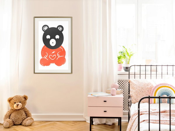 Poster 'Thoughtful Bear'