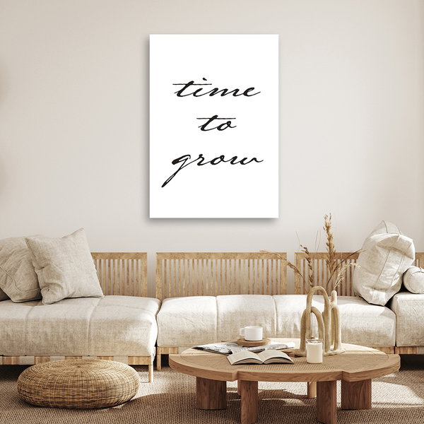 Kunstdruck auf Leinwand 'Time to Grow'