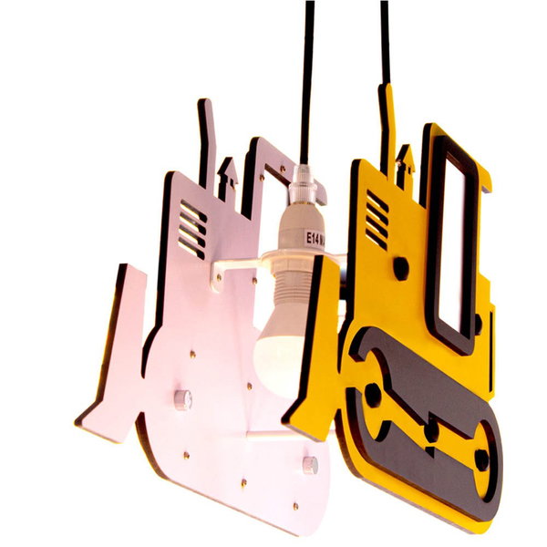 Lámpara colgante 'Yellow Excavator'