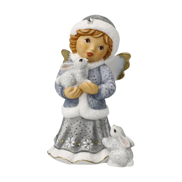 Porzellan Figur 'Winterspaziergang' von Julia E. Limpke 6x10,5x8cm