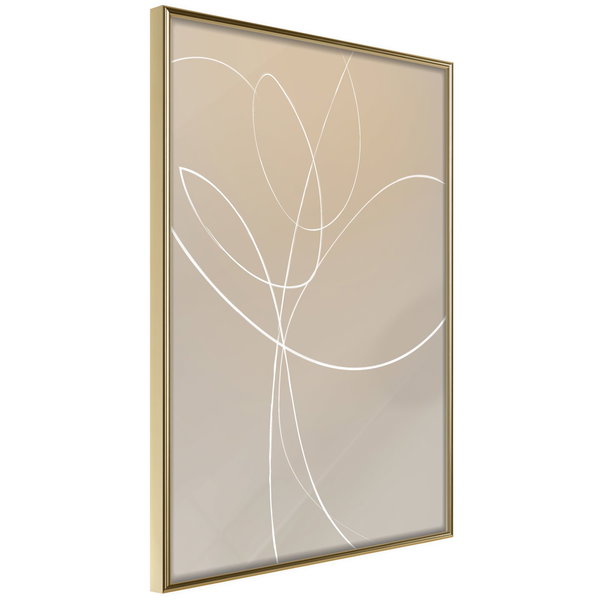 Poster 'White Tulip'