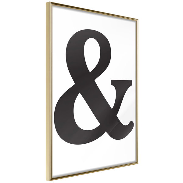 Poster 'Ampersand (Black)'