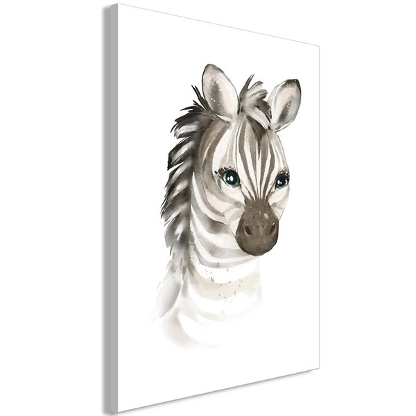 Impression sur toile 'Little Zebra Vertical'
