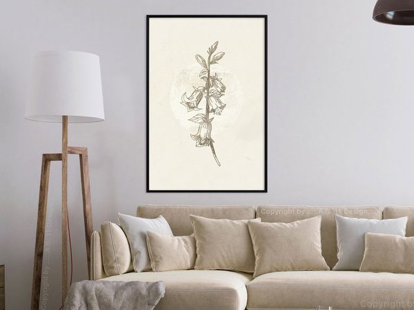 Poster 'Beige Campanula'