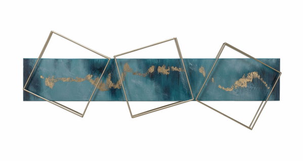Wanddeko Metall 'Triton's Lifeblood' 120x40x6cm