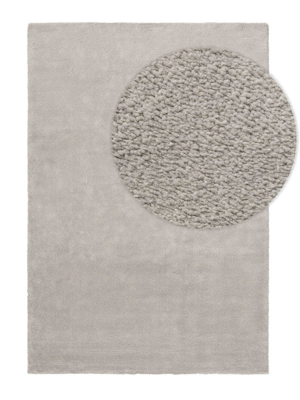 Design Teppich Tacoma Hellgrau
