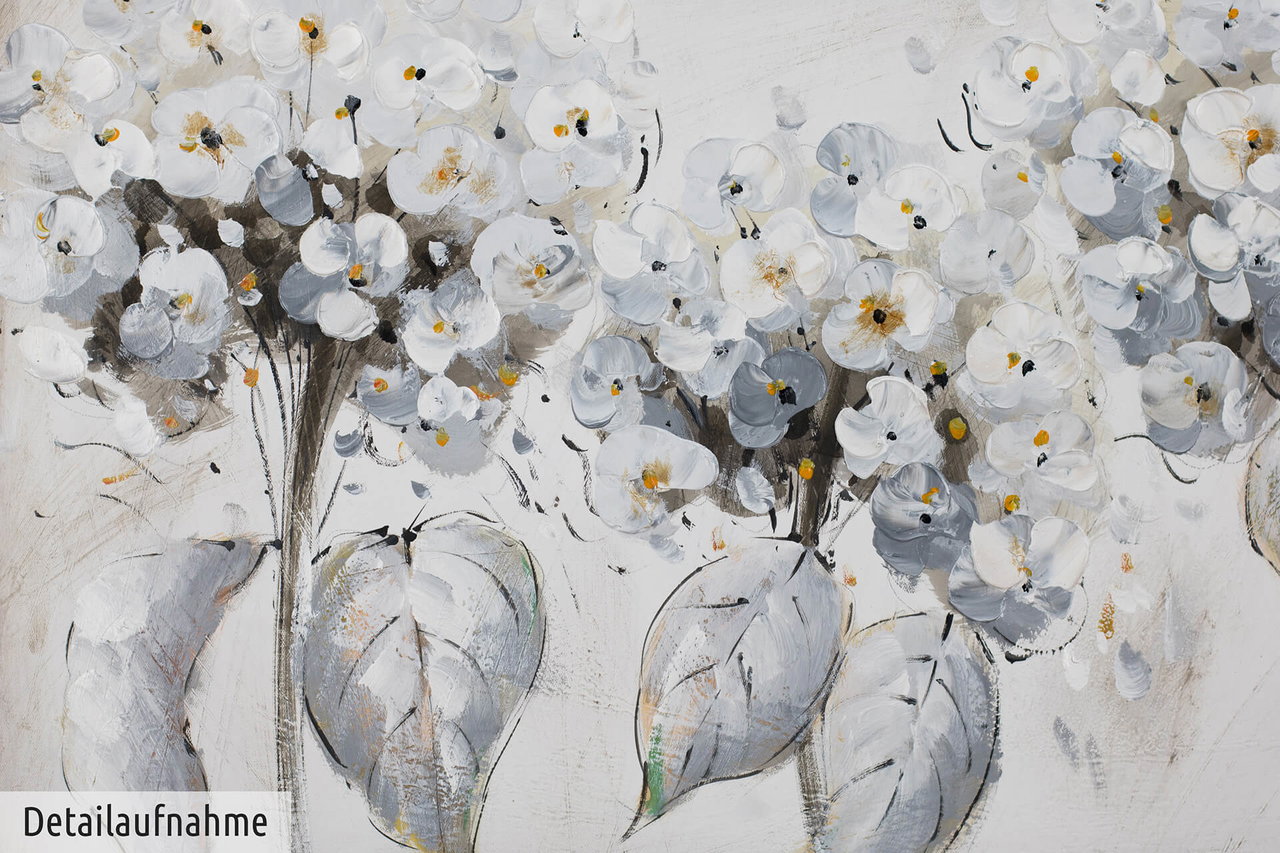 Handgeschilderd schilderij 'Soft in the Wind' 150x50cm | incl. certificaat van echtheid in de ruimte.