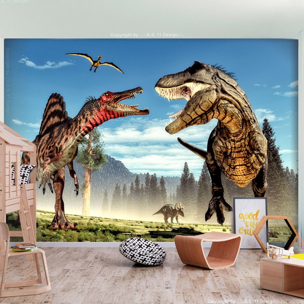 Wallpaper 'Fighting Dinosaurs'
