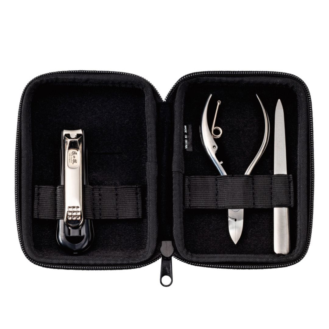 Nail Care Grooming Kit 3-Piece with Case (Clipper, Nipper & File) G ...