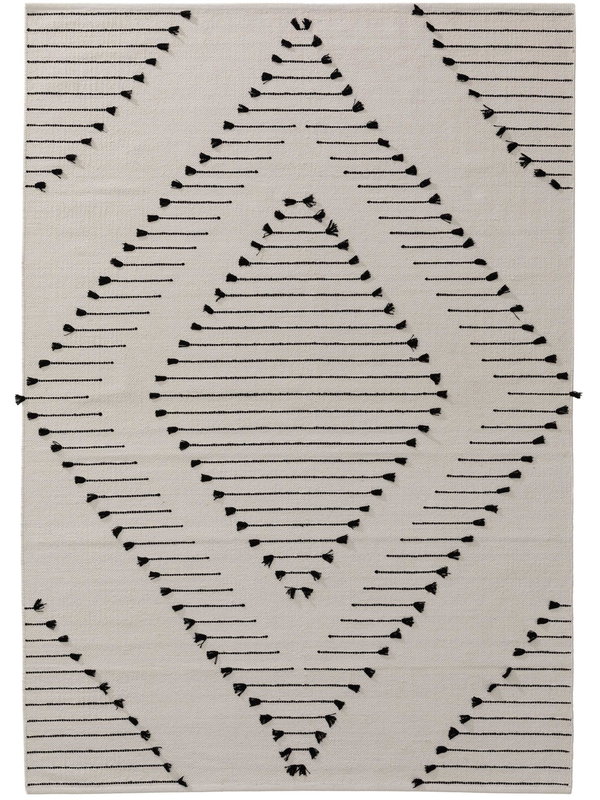 Design Baumwollteppich Bo Beige