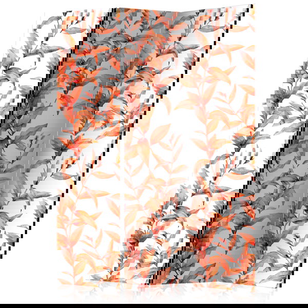 Room divider screen 'Coral Leaves'