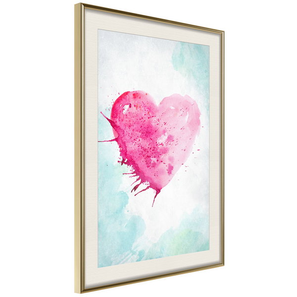 Poster 'Watercolour Heart'