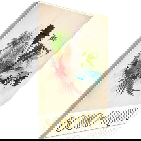 Umelecké výtlačky na plátne 'Sound Travel Vertical'