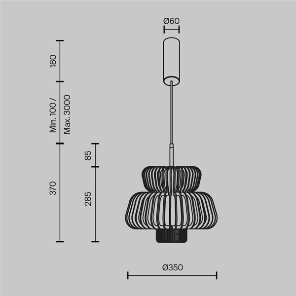 Lampa Wisząca 'Namiki'