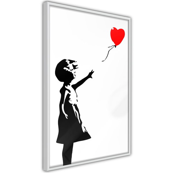 Poster 'Little Girl with a Balloon'
