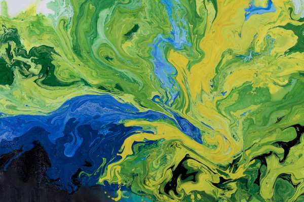 Großzügig aufgetragene Farben