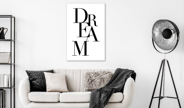 Art print on canvas 'Black Dream Vertical'