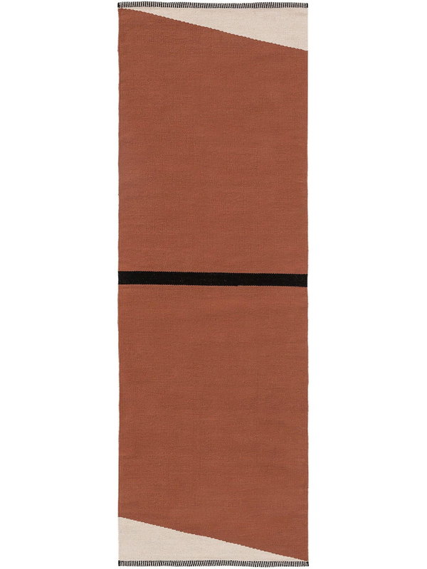 Design Baumwollteppich Lenny Terracotta