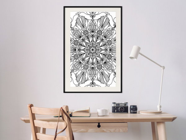 Poster 'Colour Your Own Mandala I'