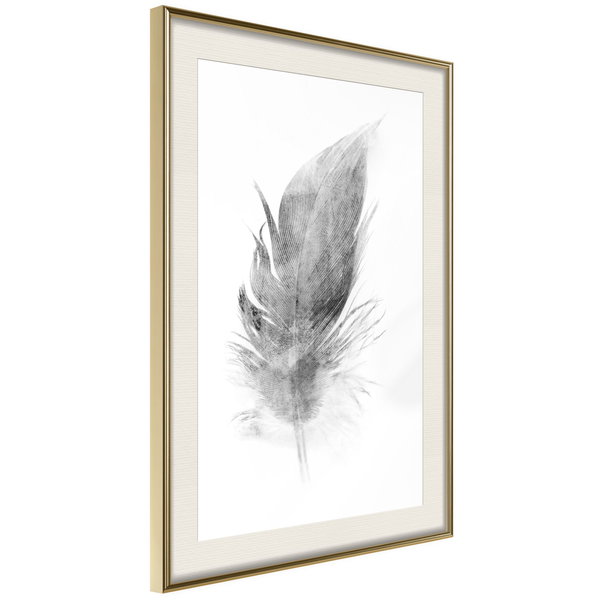 Poster 'Lost Feather (Grey)'