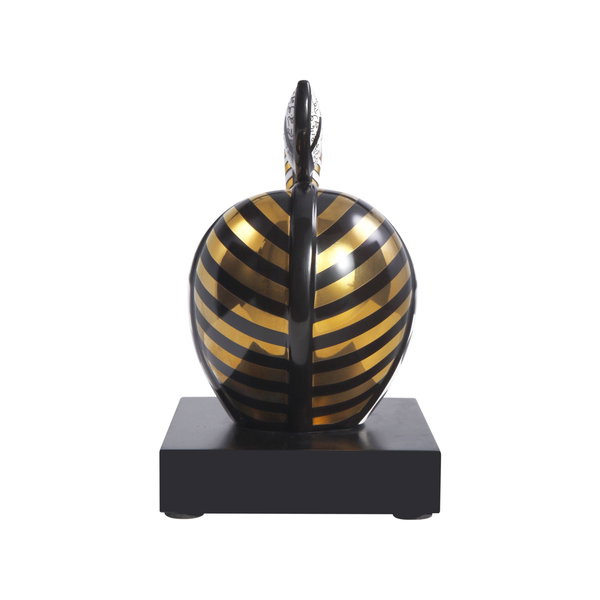 Porzellan Figur 'Golden Big Apple' von Romero Britto 11x18x14cm