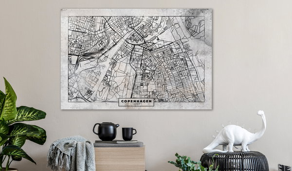 Tableau en liège 'Copenhagen Plan'