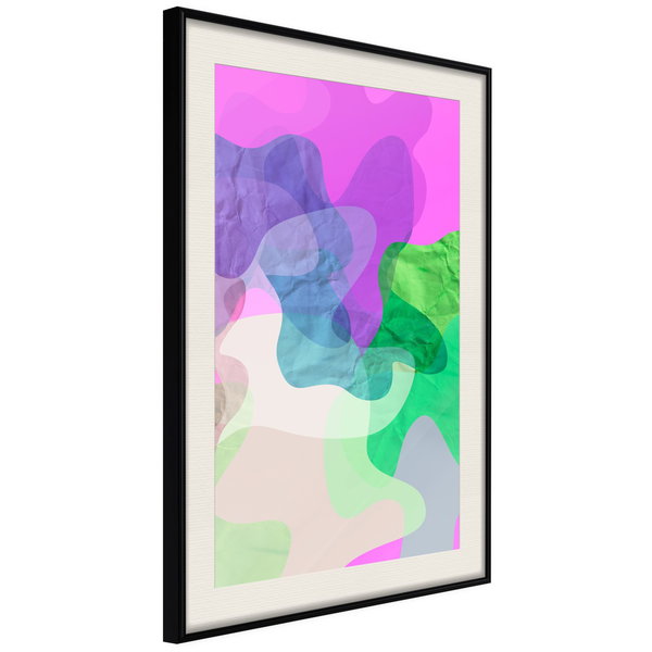 Poster 'Colourful Camouflage (Pink)'