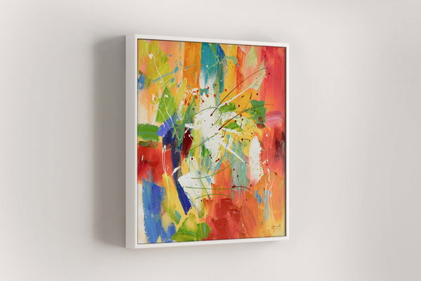 Acrylgemälde 'Through the Rainbow' 80x80cm | Limitierte, handsignierte Edition