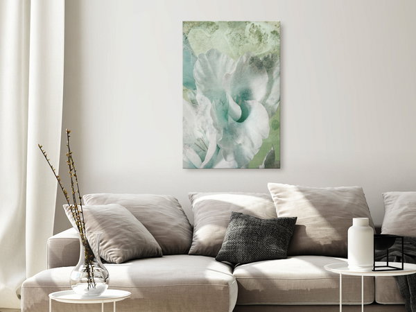 Kunstdruck auf Leinwand 'Mint Fog Vertical'
