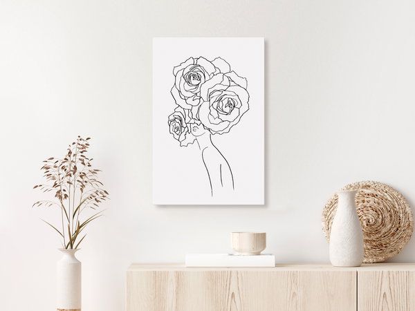 Kunstdruck auf Leinwand 'Fancy Roses Vertical'