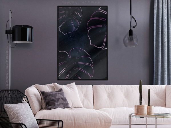 Poster 'Monstera Outline'