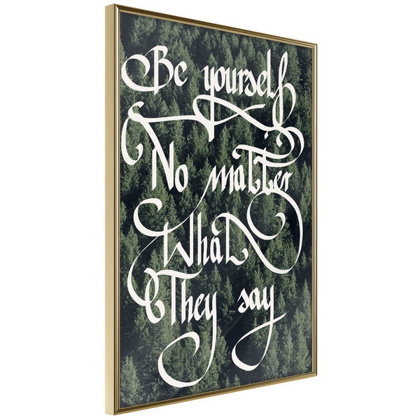 Poster 'Be Yourself'