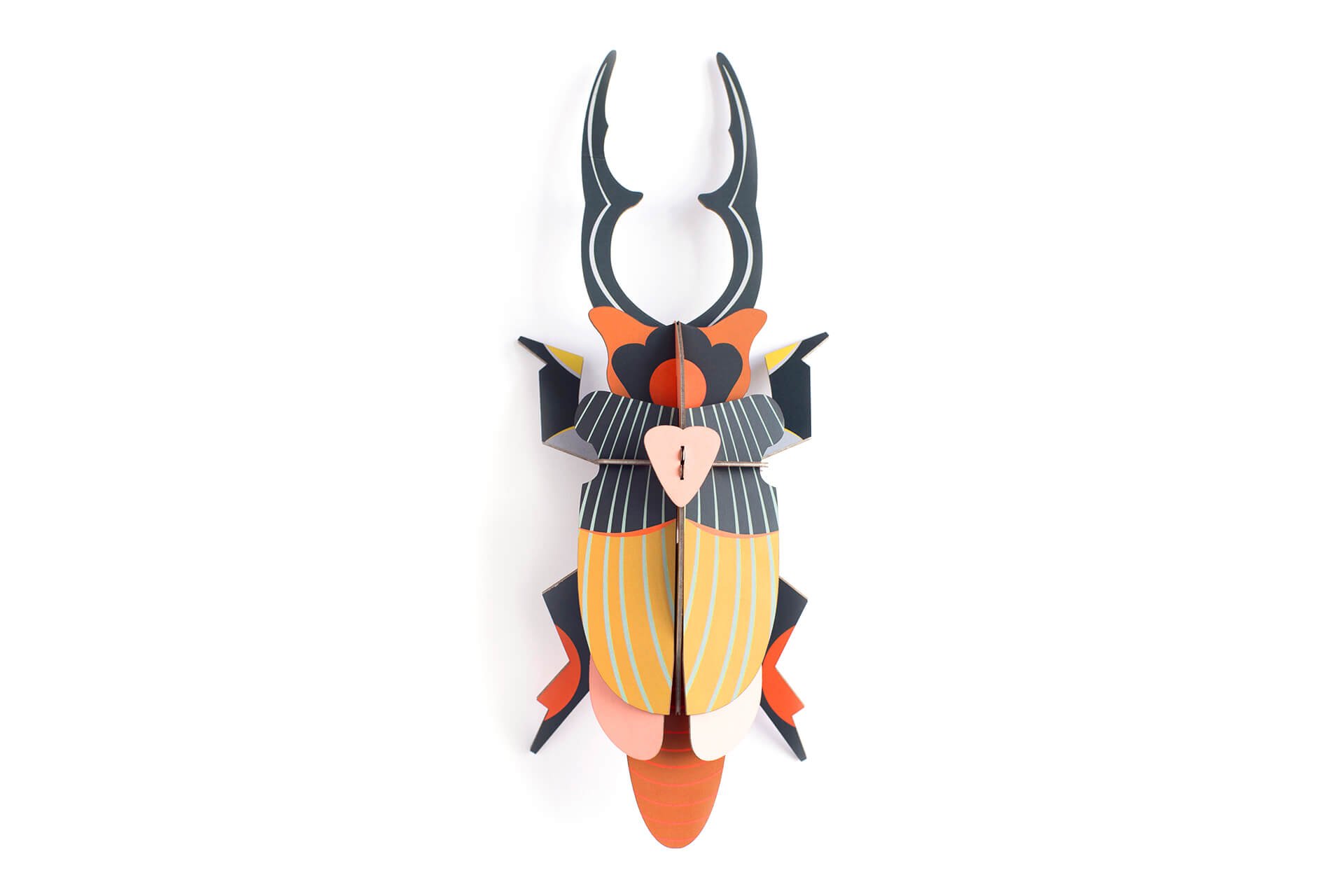 Buy wall deco 3d of cardboard 'Giant Stag Beetle' | KunstLoft