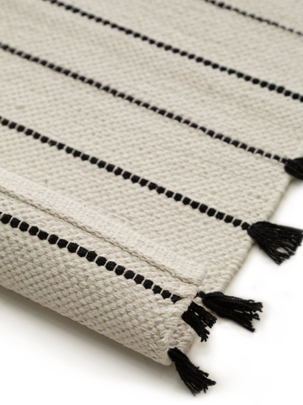 Design Baumwollteppich Bo Beige