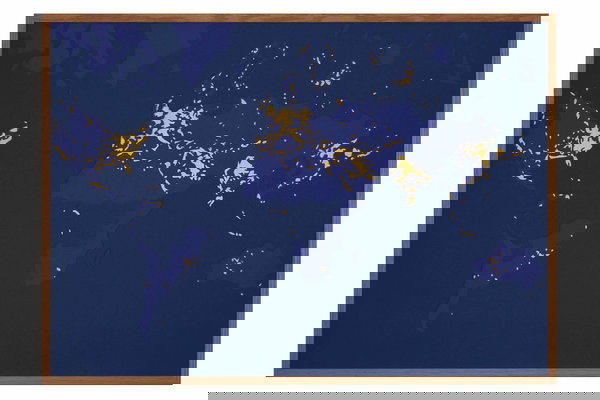 Paper Art 'The Earth shines' 20x28inches