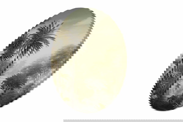 Pintura redonda 'Enchanted Forest'