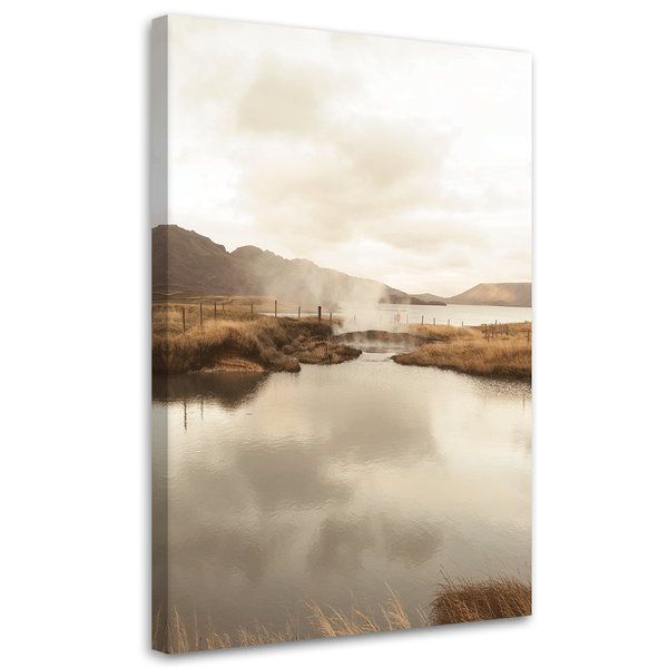 Impression sur toile 'Calm Spring Landscape'